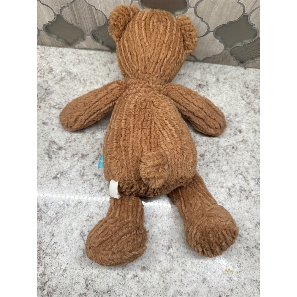 The Manhattan Toy Company Brown Ribbed Spice Teddy Bear Stuffed Animal 14" Plush - Picture 7 of 12